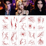 Halloween Simulation Horror Scar Tattoo Sticker Scar Tattoo Party Props Play Tattoo Sticker Scar P0X