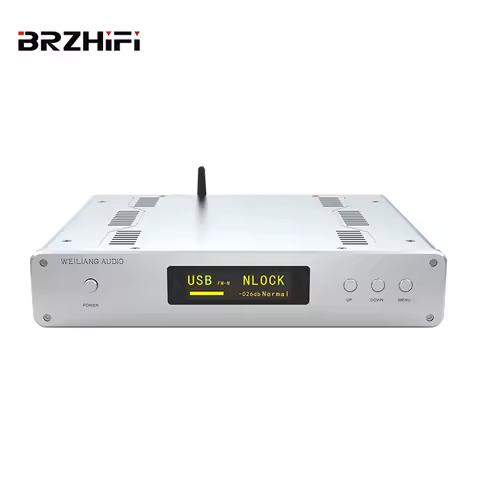 BRZHIFI Dual Core ES9038PRO 2 Channel Fully Balanced BT5.0 HIFI Decoder Audio Amplifier