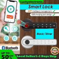 TUYA App Digital Fingerprint Door Lock Electronic Smart Door Lock Remote Unlock Apartment Bedroom