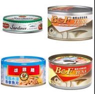 ⭐️減至 $8 ---> Del Monte 地捫日式茄汁沙甸魚/ B&F 初榨橄欖油浸吞拿魚/ B&F 礦泉水浸吞拿魚/  雄雞標低脂水浸吞拿魚片    