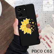 HP Case Latest C65poco - Rajacase - cellphone casing C65poco - FLOWER case Motif - Cellphone protect
