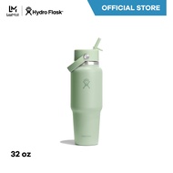 HYDRO FLASK กระติกน้ำ WIDE MOUTH TRAVEL BOTTLE WITH FLEX STRAW CAP 32 OZ กระติกน้ำสูญญากาศ เก็บอุณหภ