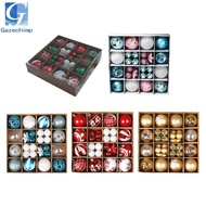 Gazechimp 36 X Christmas Baubles, Ornaments, Christmas Balls, Decoration, Hanging Christmas Baubles 