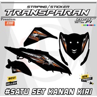 Striping Sticker TRANSPARENT FIBEAT 2013-2015 Simple Latest Motif H90