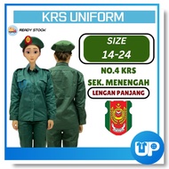 Kadet KRS No.4 Uniform Kokurikulum Lengan Panjang Unisex Kadet Remaja Sekolah Menengah
