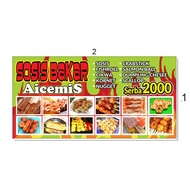 PRINTING SEBLAK BANNER | SAUSAGE BANNER PRINTING | PRINT GRILLED SAUSAGE BANNER | FOOD BANNER PRINTI