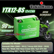 YTX12 / YTX12-BS FOR ER6N (2009-2011) / ZX750 / ZX BLADE 650 / VERSYS 650 SHIVER / R6 / TOKIOHAMA GEL BATTERY