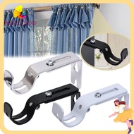 MOILYSG 1pc Curtain Rod Holder, Metal Adjustable Curtain Rod Brackets,  Hanger for 1 Inch Rod Home Hardware Window Curtain Rod Support for Wall