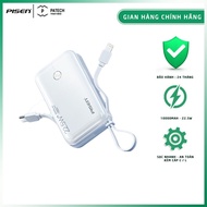 Pin sạc dự phòng kèm dây cáp PISEN QUICK Power Link 10000mAh 22.5W model: TS-D333 bảo hành 24 tháng