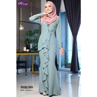 BAJU KURUNG MODEN SET FAMILY SEDONDON IBU ANAK BAJU RAYA 2024 MANIS KURUNG NMINT GREEN BAJU MELAYU SLIM FIT BUDAK KIDS AYAH CANTIK AC BAJU MELAYU CEKAK MUSANG