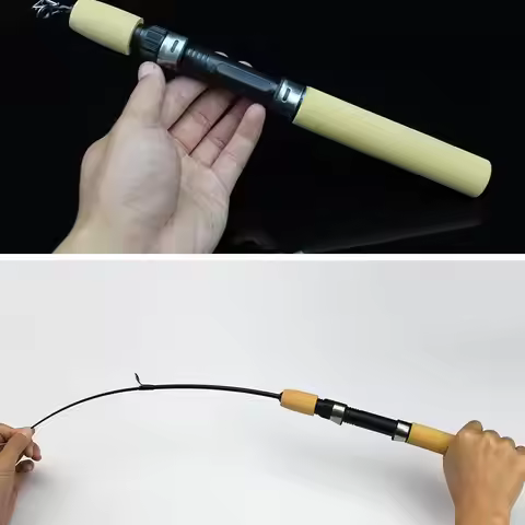 1Pcs Ice fishing rod Shrimp rod Luya fishing rod Ice fishing rod Shrimp rod Fishing rod Weihai fishi