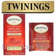 ⭐ Twinings ⭐ English Breakfast Decaf 25 tea bags🍵 ชาทไวนิงส์ ชาดำ อิงลิชเบรคฟาสไม่มีคาเฟอีน แบบกล่อง 25 ซอง ชาอังกฤษ นำเข้าจากต่างประเทศ พร้อมส่ง