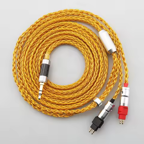16cores Gold Plated Headphone Cable For Sennheiser HD6XX/HD600/HD650/HD660s