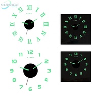 Acrylic Mirror Stickers Clear And Readable Large Wall Clock Quartz Clocks