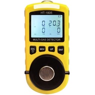HT-1805 4 In1 Gas Analyzer Detector Portable O2 CO H2S Harmful Gas Tester