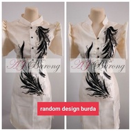 modern filipiniana mistiza emelda ladies barong dress random burda