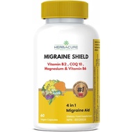 Migraine Shield B2 400mg 350mg Coq10 200mg B6 40mg 60 Capsules Made in Canada