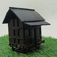 miniatur Hiasan Aquascape gubuk bambu dari PVC