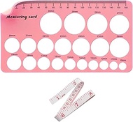 Silicone Ruler of Flange Size Measure for , Measurement Tool for Flanges Silicone and Soft in mm, Breast Pump Sizing Tool for Spectra, Medela, Momcozy, Lansinoh(Pink)