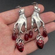 Exaggerated Earrings Retro Water Drop Earrings Niche Punk Hot Girl Unique Fashion Exaggerated Earrin