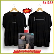 Kaos HYBE LABELS WE BELIEVE IN MUSIC BTS Big Hit Entertainment Tshirt / Korean Baju MUSIC KPOP Spf8