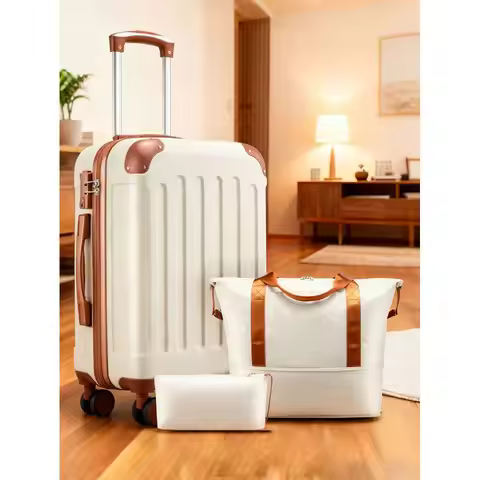 20 Inch Carry On Luggage 22x14x9 Airline Approved, Hardside Suitcase With Wheels, TSA Approved, Tote