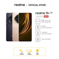 realme 13+(12+512) ชิปเซ็ต Dimensity 7300 energy 5g จอถนอมสายตา 120 Hz ชาร์จไว 80W แบตเตอรี่ 5,000 m