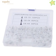 GORROS 250 Pcs Crimp Terminal, 16-14 12-10GA Closed End Wire Connector, Connectors AWG Gauge Wire 22