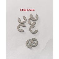 E-Clip Lock E Clip 2.5mm Eclipse 2.5 C Clip for 2.5mm pin shaft