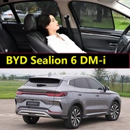 Magnet Car Window Sunshade for BYD Sealion 6 DM-i Car Curtains Anti-Mosquito Car Sunshade UV Protect