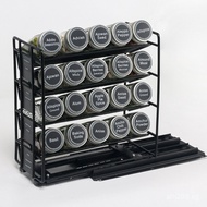 Shelf Cross-Border Organizer Multi-Layer Spice Rack Simple Pull-Out Storage Sliding Rail Storage Rac