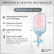 Luzzpickleball Paddle Whisper Original Paddle (16mm)pickleball paddle carbon fibe t700