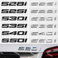 3D ABS Letters Logo Badge Emblem Car Rear Trunk Sticker For BMW 5 Series 520i 525i 528i 530i 535i 54