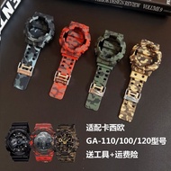 Casio นาฬิกาข้อมือคาสิโอรุ่น-GA,สายนาฬิกาสำหรับ Casio Watch Band-SHOCK GA - 110 - G / 100 G Cf120ลายพรางระเบิดสายเรซิน