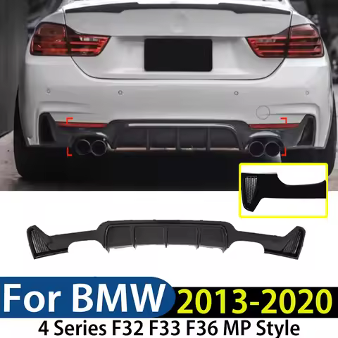 For BMW 4 Series F32 F33 F36 Mp 2013-2020 Rear Bumper Splitter Spoiler Diffuser Lip Accessories Body