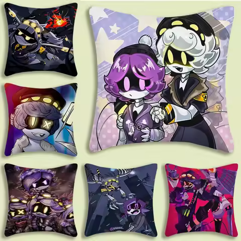 M-Murder D-Drones Pillow Covers Cartoon Sofa Decorative Home Double-sided Printing Short Plush Cute 