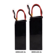 6s 22.2V Model Airplane Battery Lithium Battery6000MAH FPV Crossing Machine8000MAH Battery
