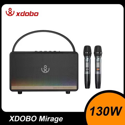 XDOBO Mirage 130W High Power Portable Wireless Bluetooth-Compatiable Speaker Home Karaoke Sound Box 