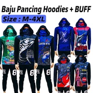 NCH Baju Pancing Hoodies Topeng Fishing Long Sleeve Jersey Memancing Tangan Panjang Buff Fishing M-4