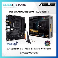 ASUS TUF Gaming B550M-PLUS WIFI II AM4 Micro-ATX Motherboard AMD B550 (Ryzen AM4) PCIe 4.0 Wi-Fi 6