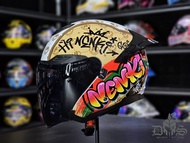 Original Nenki E1 Painting White Open Face Helmet