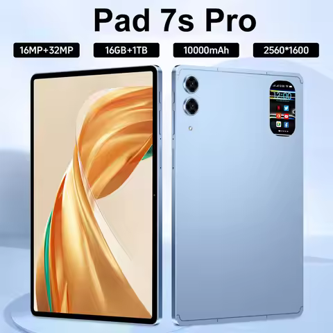 New Pad 7S Pro Tablet PC 22GB+2TB Original 10000mAh Dual SlM Card Global Version 10.1HD Screen Andro