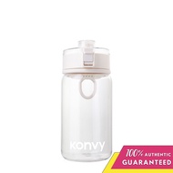 Konvy Transparent Protable Water Bottle # Pink / # White