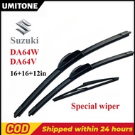 Suzuki DA64W DA64V Front rear Wiper Blade (16''+16''+12'')for Suzuki DA64W/DA64V Car Wiper