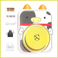 Pottery Wheel For Kids USB Cartoon Kids Pottery Wheel Pottery Wheel Kit Electric Pottery Kit Clay Wh