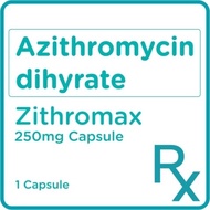ZITHROMAX Azithromycin dihydrate 250mg 1 Film-coated Tablet [PRESCRIPTION REQUIRED]