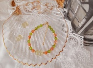 守護。啟程-利比亞黃金隕石、橙月光、橄欖石