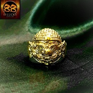 88 LUCKY -!! 24k Brass Ring Good Polishing Giant **Chat With Me**