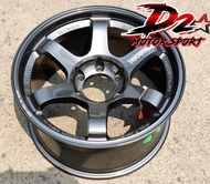 D2 Motorsports ลาย TE37 ขอบ18 กว้าง 9 นิ้ว ออฟ0 6รู139.7 ราคาต่อ 1 วง แถมจุ๊บ