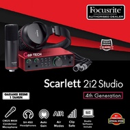 Focusrite Scarlett 2i2 Studio 4rd Gen USB Audio Interface - PACKAGE